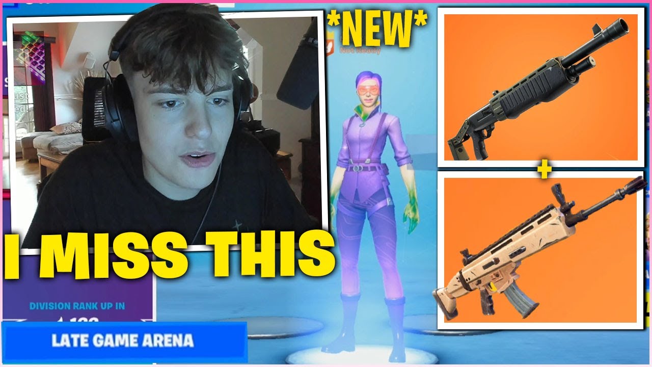 CLIX *FREAKS OUT* After Using Updated LEGENDARY PUMP SHOTGUN & SCAR In NEW Late Game Arena!