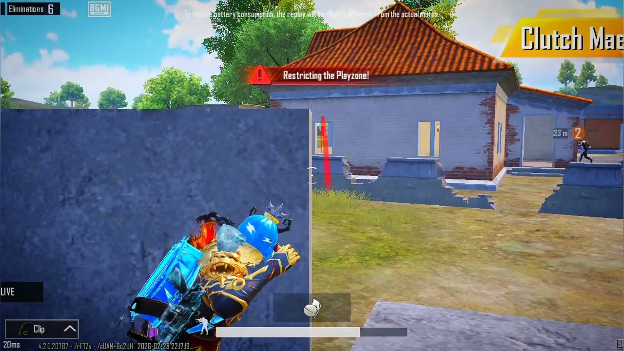 1v2 Clutch! 🔥 Perfect Grenade Strategy in BGMI 💣