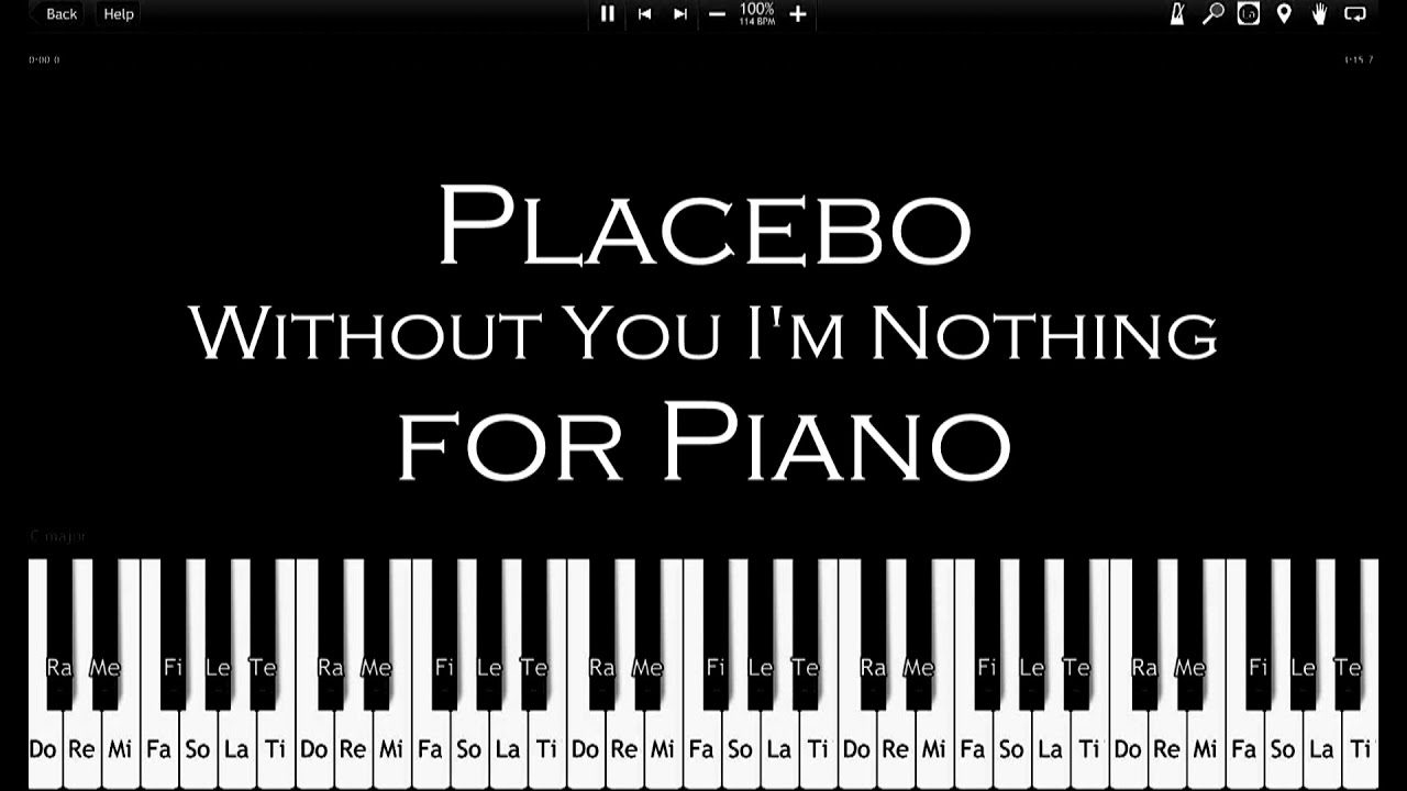 Placebo – Without You I'm Nothing - How To Play [100% Speed] - Synthesia - Piano Tutorial