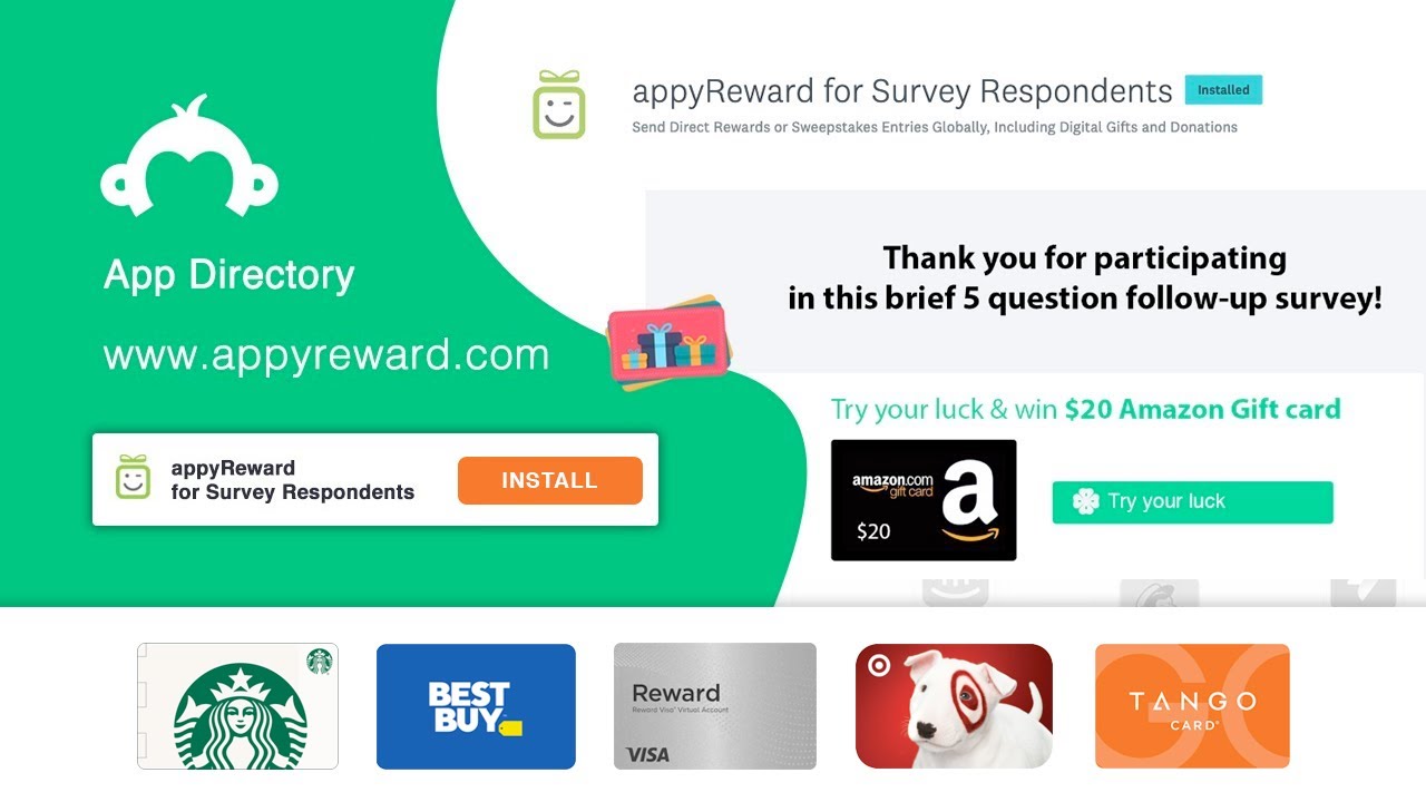 The Rewards App for SurveyMonkey - Using Survey Incentives to Improve Response Rates with appyReward