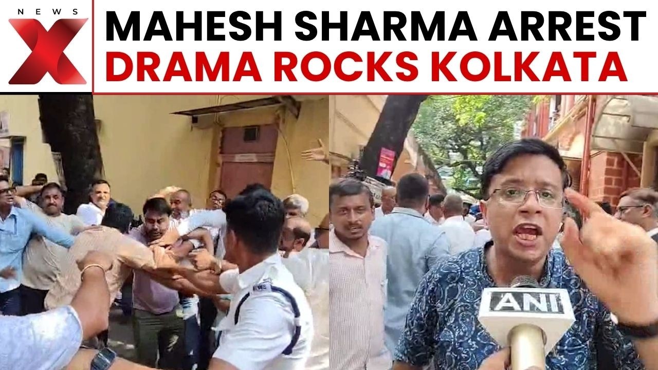 VIDEO | Kolkata Councillor Mahesh Sharma Arrested Amid Scuffle and Chaos  | NewsX