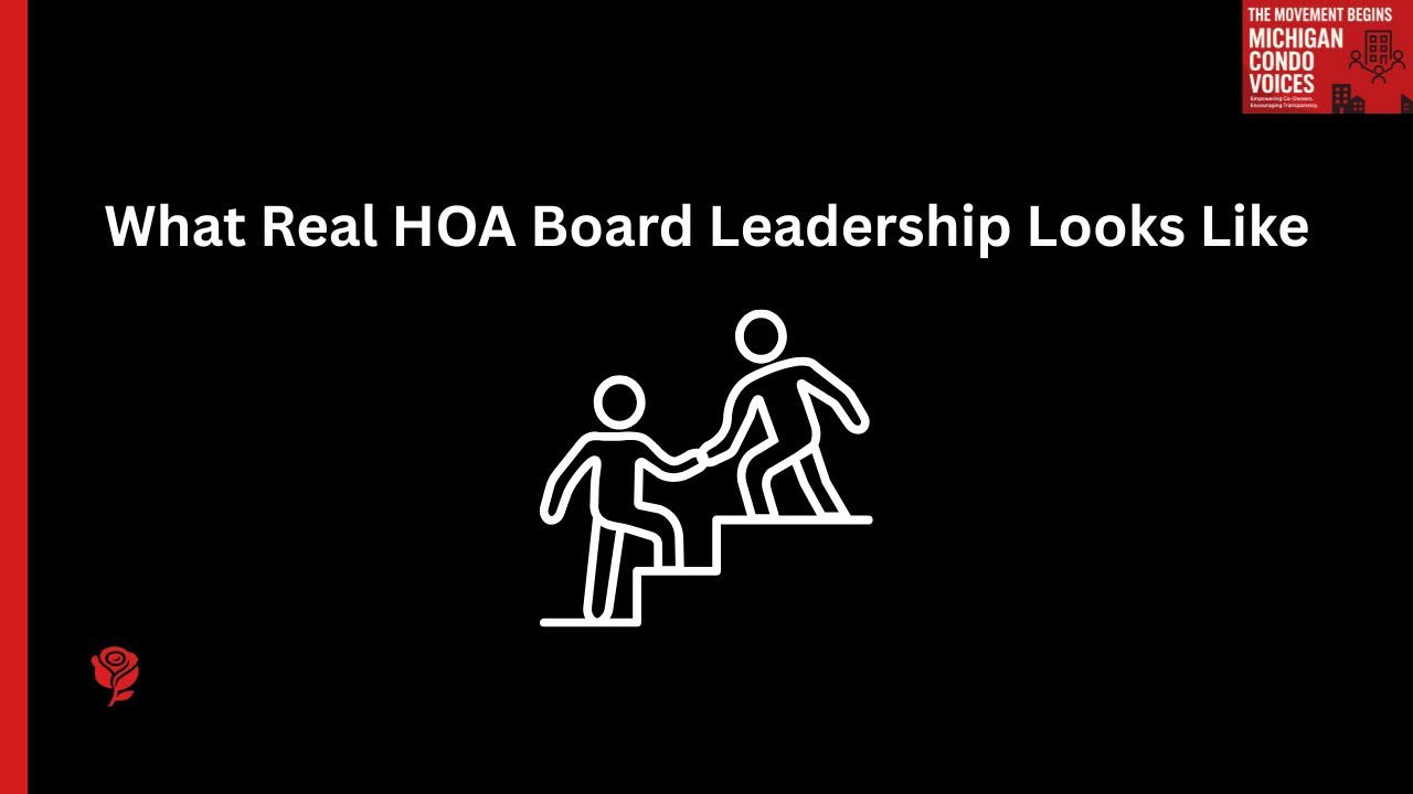 What Real HOA Board Leadership Looks Like