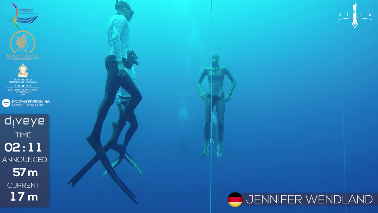 AIDA WCh Roatan 2017 Jennifer Wendland CNF BRONZE NR