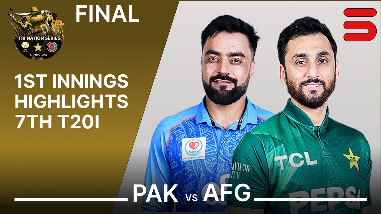 1st Innings Highlights | Pakistan vs Afghanistan | T20I Tri Nation Series 2025 | M 7 FINAL | M3Q1K