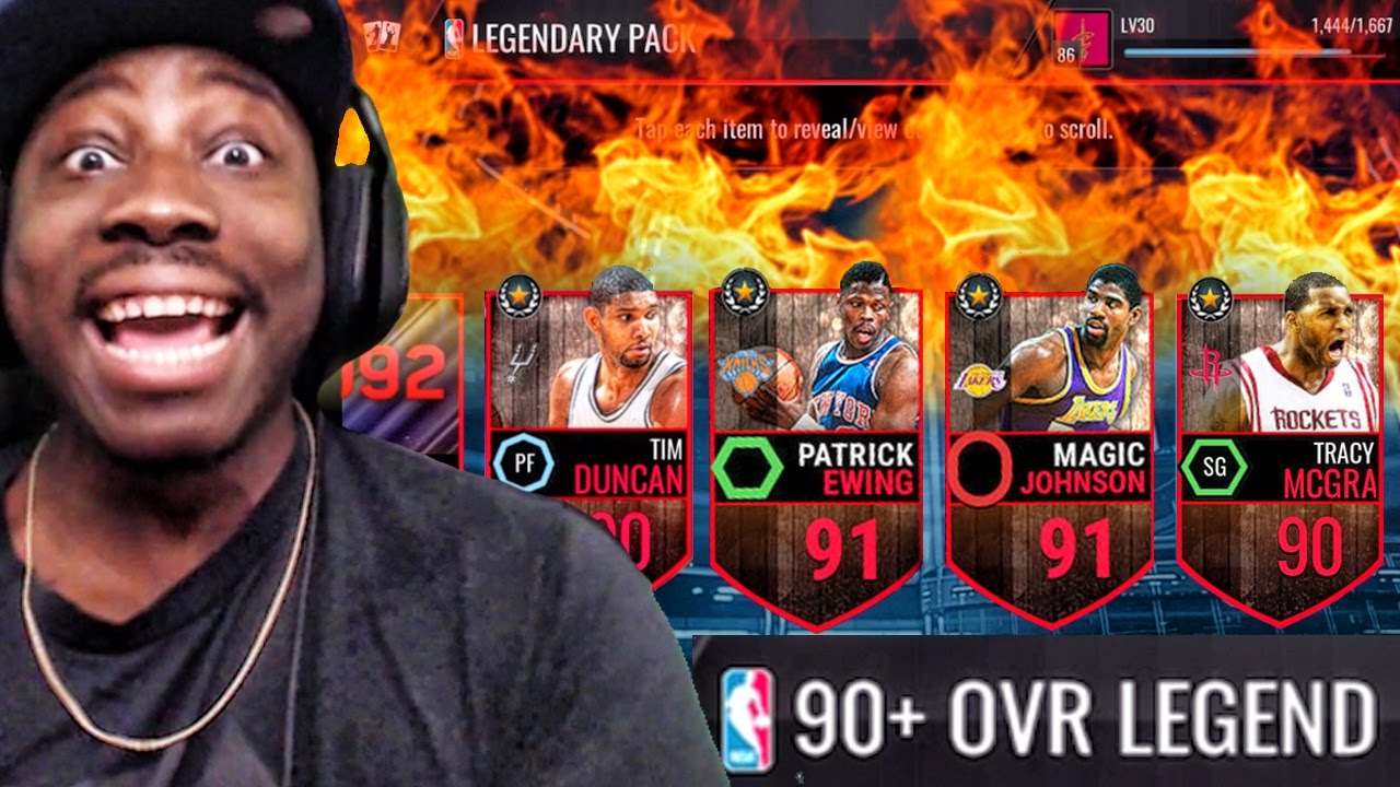 90+ OVR LEGEND TOPPER & CROSSOVER PACK OPENING! NBA Live Mobile 16 Gameplay Ep. 30