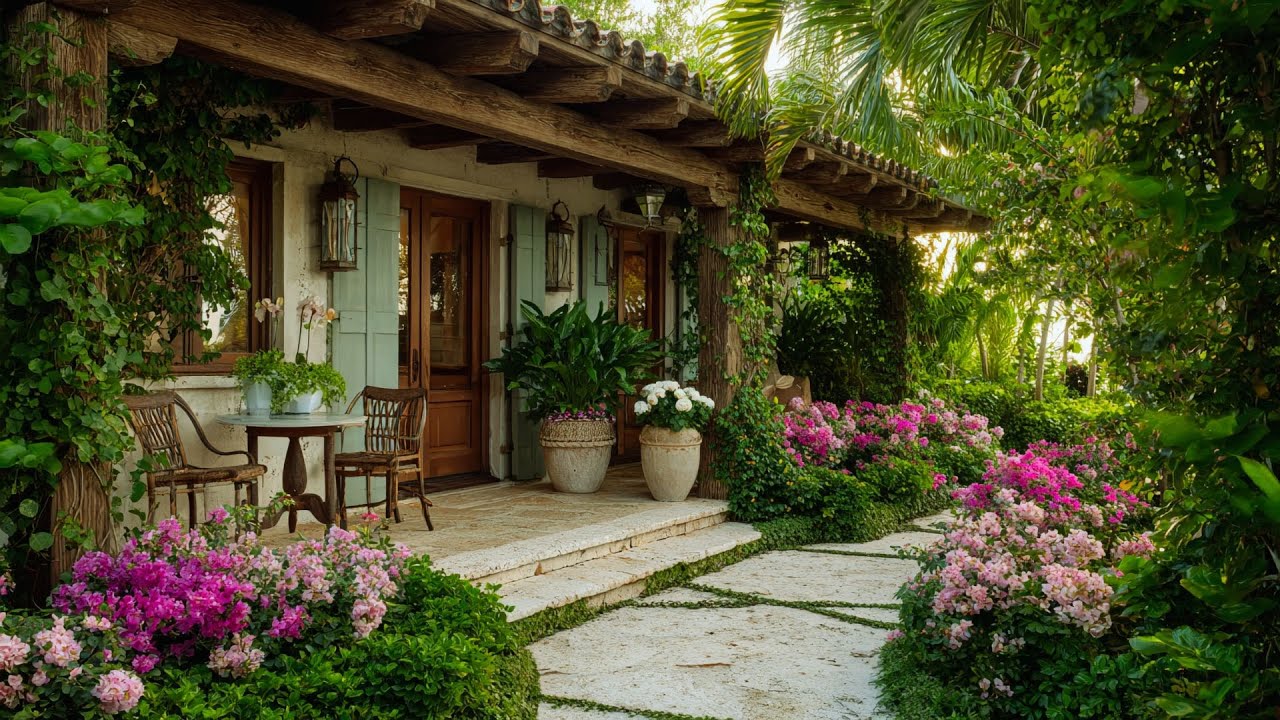 Create Rustic Farmhouse Courtyard As Small Garden Paradise
