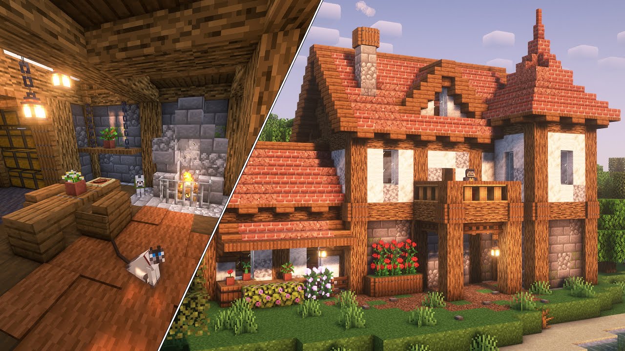Minecraft Survival Starter House Interior