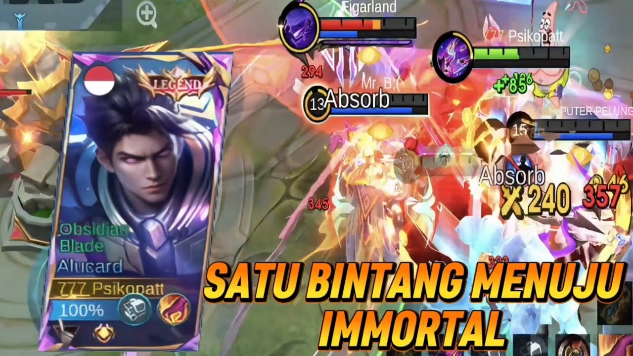 DETIK-DETIK MENUJU IMMORTAL 😱 ALUCARD BARBAR PENENTU RANK!/MLBB