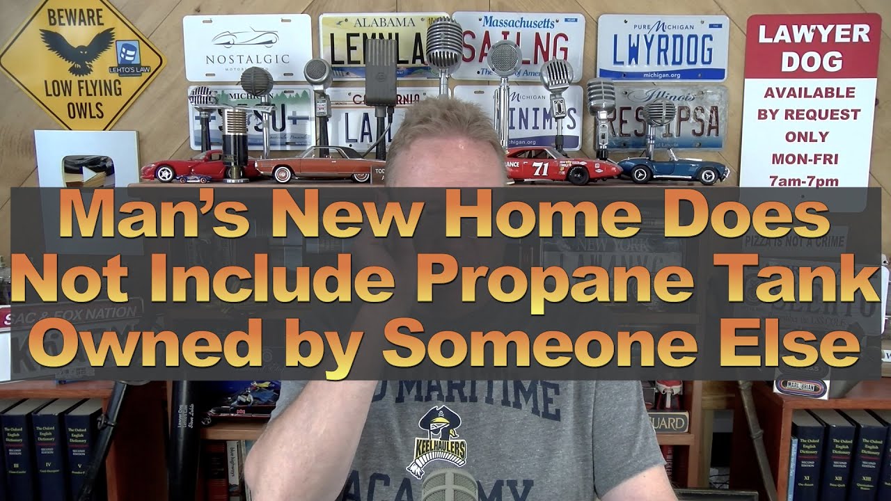 Man's New Home Does Not Include Storage Tank Owned by Someone Else