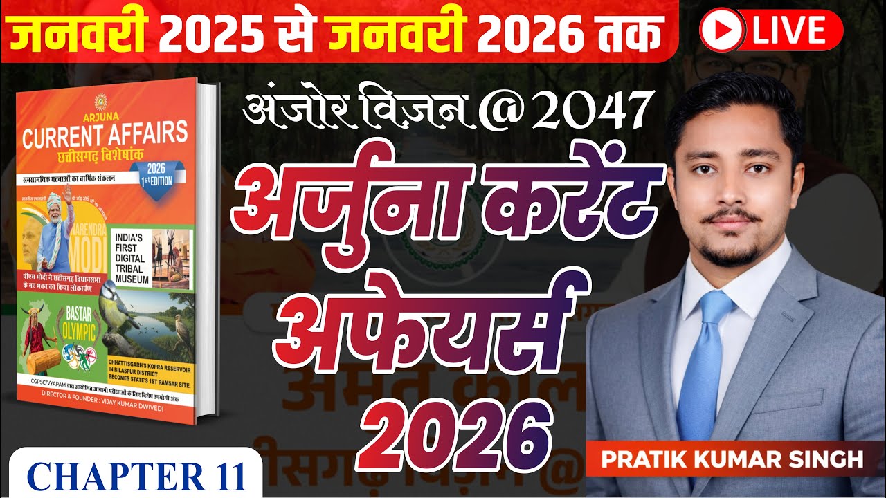 भाग 12 | विविध | छत्तीसगढ़ समसामयिक 2026 | जनवरी 2025 से जनवरी 2026 तक | By Pratik Singh