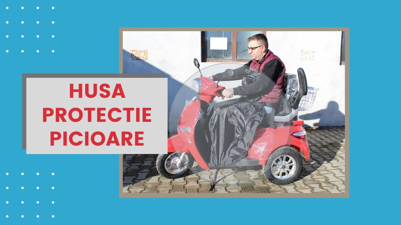 Husa de protectie frig pentru picioare - scuter sau tricicleta