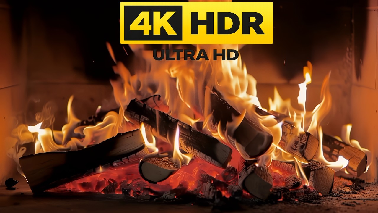 Pure Fireplace Ambience | Crackling Wood Fire & Glowing Embers