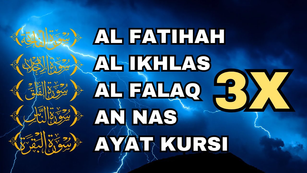 3X FATIHA, 3X AYAT KURSI, 3X IKHLAS, FELAK, NAS | SIHR, MAGIC, JINN, EVIL-EYE | EP 1549 Alaa Aqel