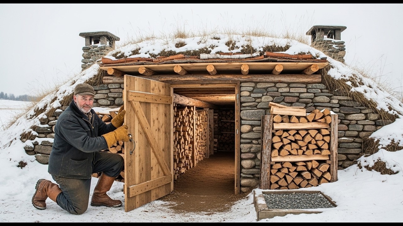 They Laughed at His Underground Shelter — Until His Firewood Stayed Dry All Winter
