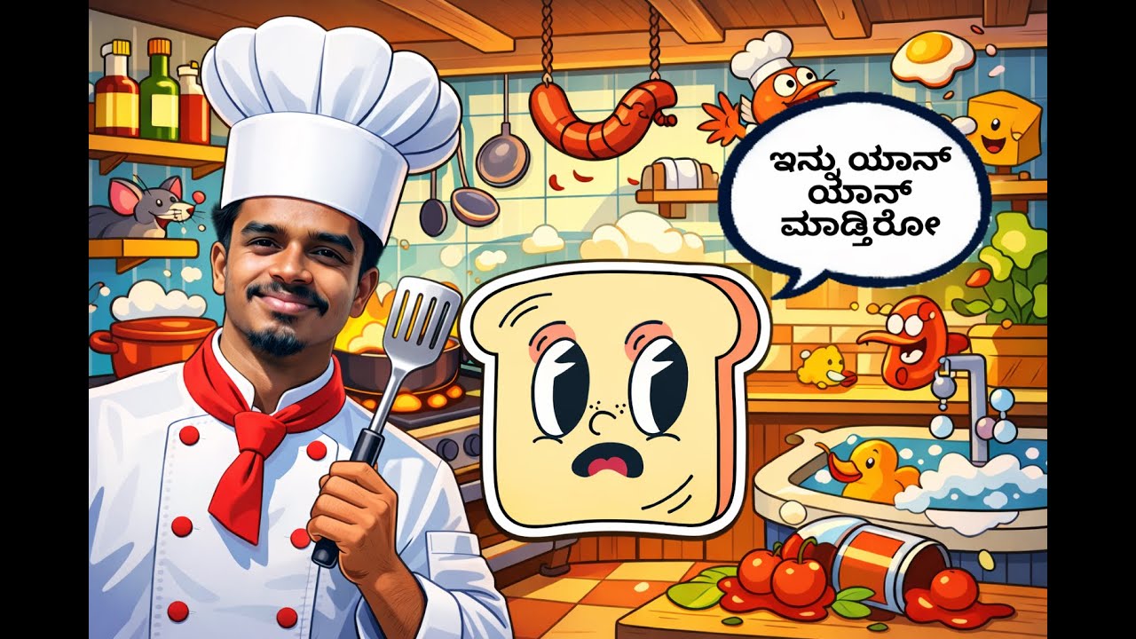 1st vlog😎 | Bread toast × Bread Roast ✓ | Funny Moments😁 | ಒಂದೇ ಬ್ರೆಡ್ – ಮೂರು ಜನ – ದೊಡ್ಡ ಮಜಾ 🤣🔥
