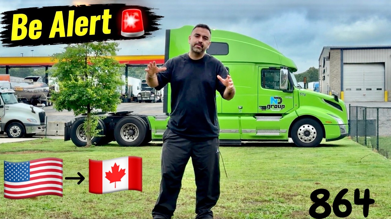 😳 Be Alert ! Canada mai Truck Drivers ke Liye Tagda Panga | Solo Driver | 864
