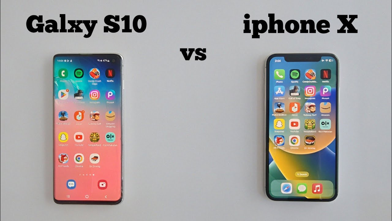 iphone X vs Galaxy S10 in 2024 || Speed Test