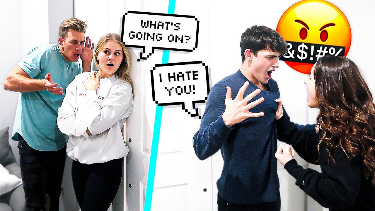 FIGHTING WITH THE DOOR LOCKED! *PRANK ON DELLA VLOGS*