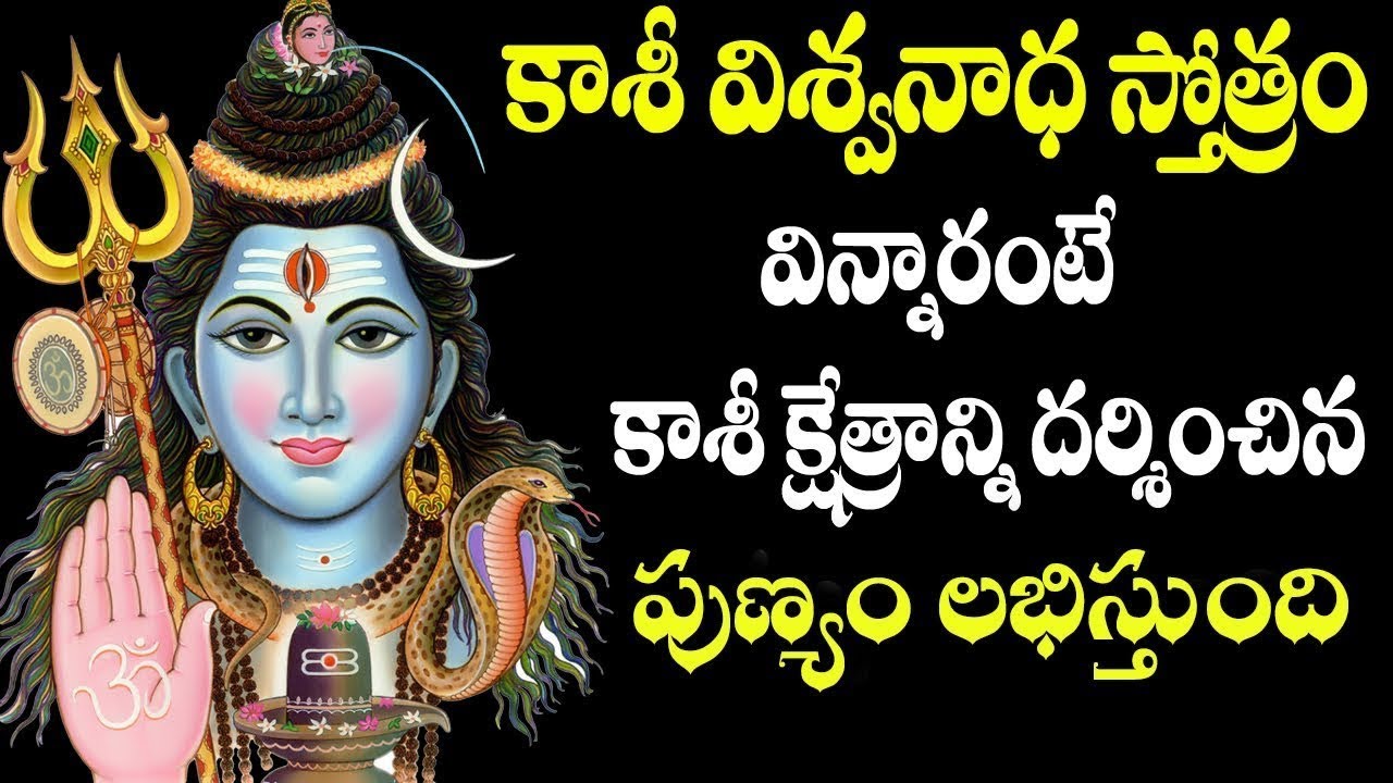 కాశీ విశ్వనాథ స్తోత్రం వింటే కాశీ క్షేత్రాన్ని దర్శించిన పుణ్యం లభిస్తుంది - Kasi Viswanatha Stotram
