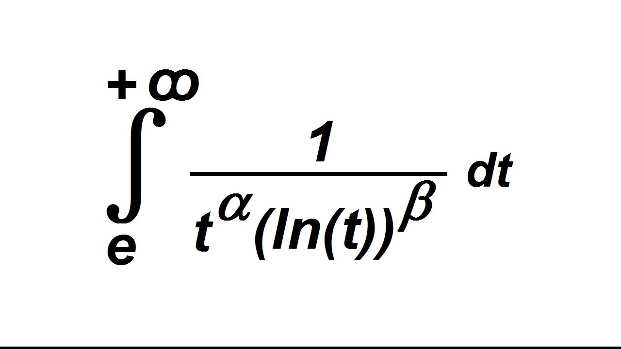Intégrales de Bertrand - condition de convergence