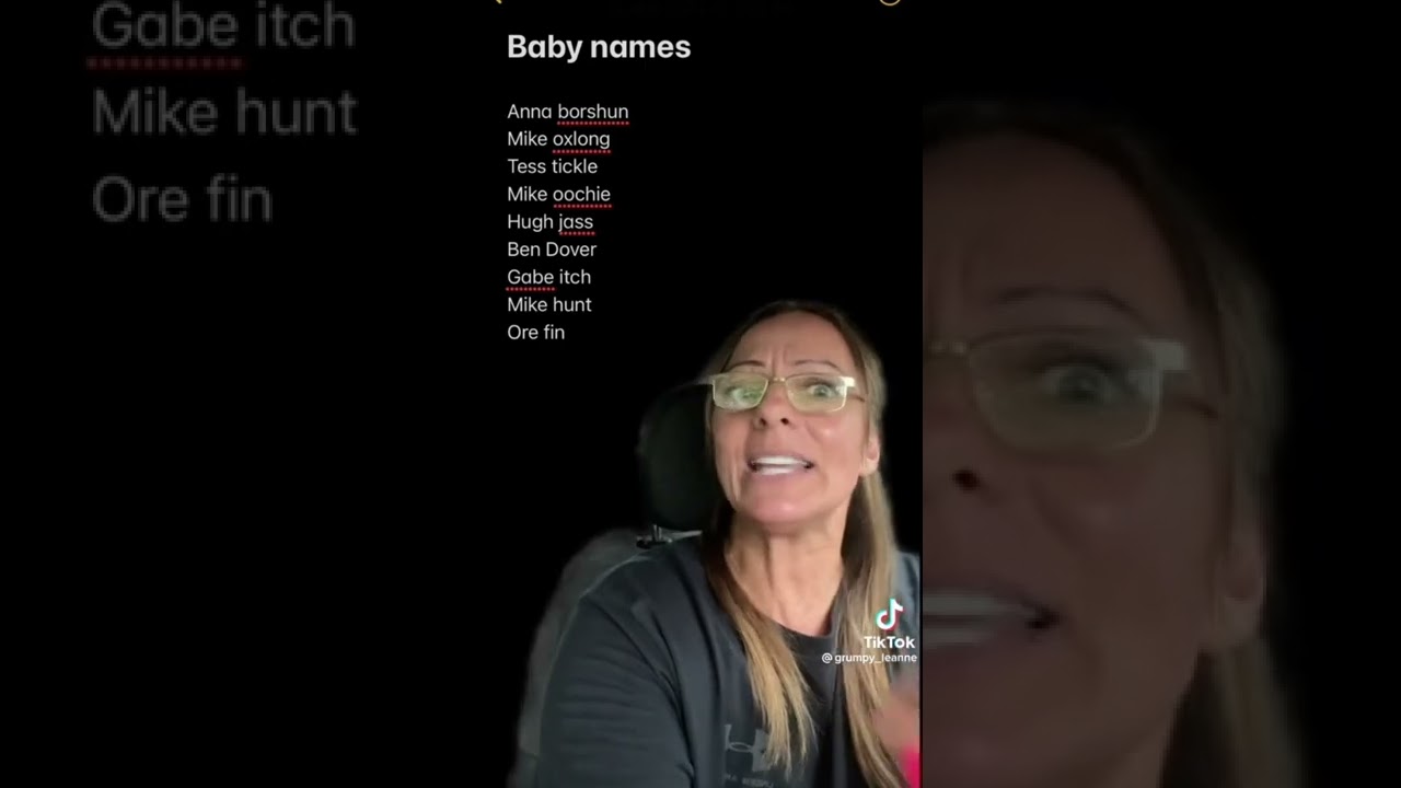 Mum tries to read inappropriate baby names