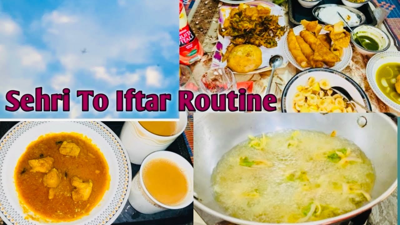 Ramzan Sehri To Iftar Routine | Crispy Pakora Mix recipe.🥙