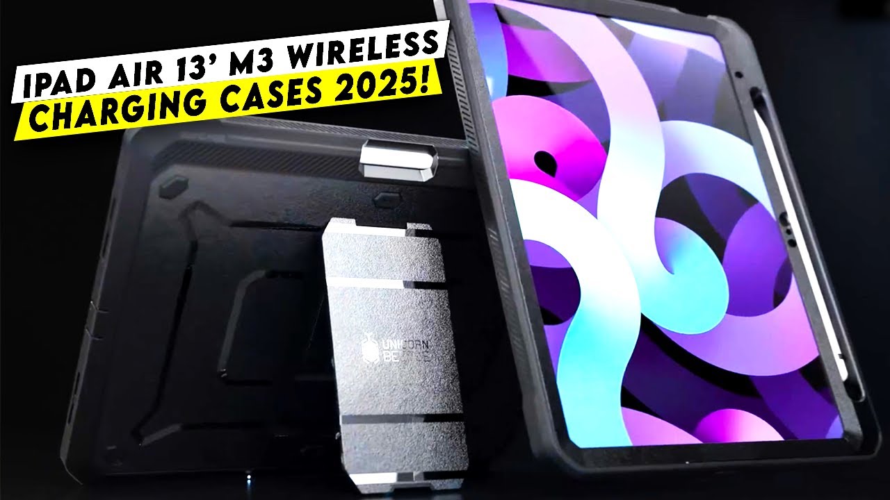 Top 3 Best iPad Air 13 Inch M3 Wireless Charging Cases!🔥🔥