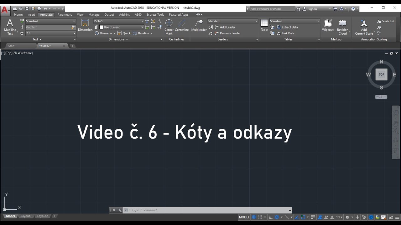 Videolekce AutoCAD – část 6.
