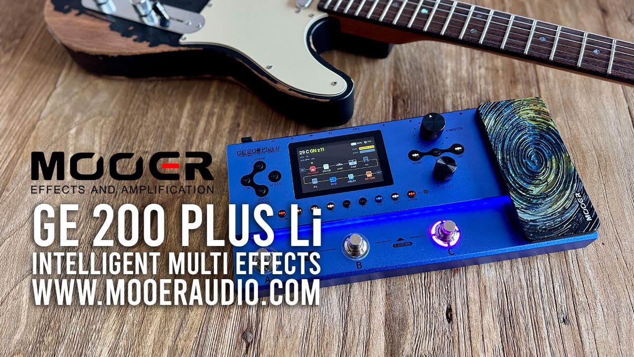 MOOER: GE 200 Plus Li Intelligent Multi Effects