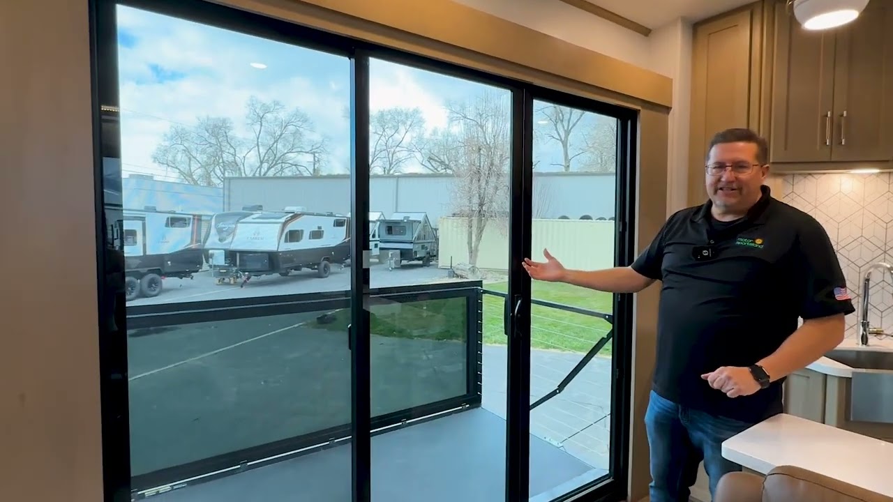 Keystone Raptor 444 Tour 2026 with Side and Rear Patio