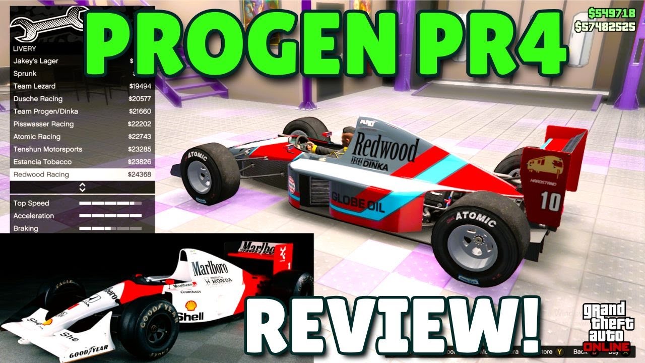 PROGEN PR4 REVIEW! (Mclaren MP4/6) GTA5
