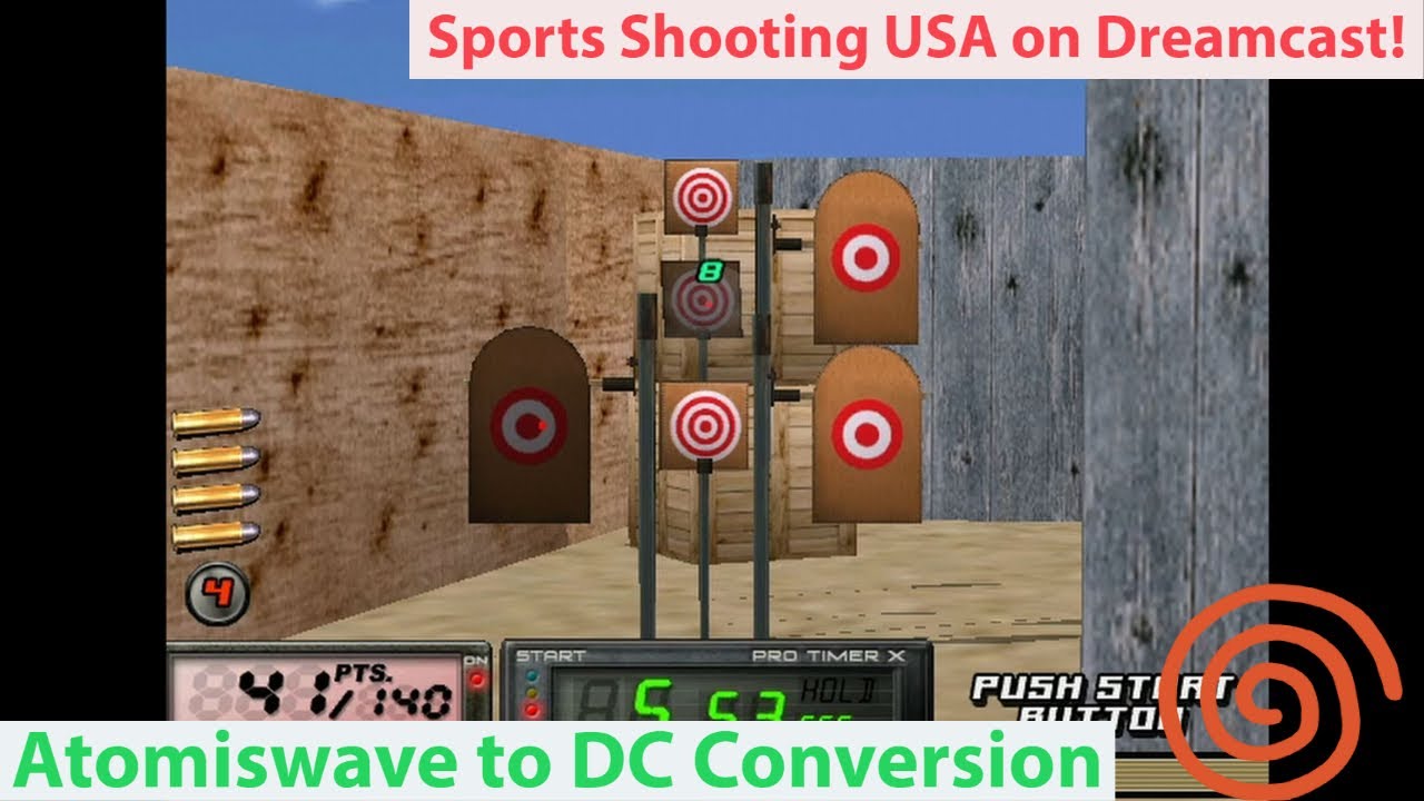 Sports Shooting USA on Dreamcast - Atomiswave to Dreamcast Conversion!