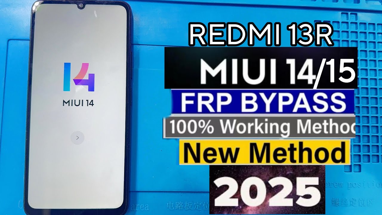 Redmi 13R FRP Bypass MlUl 14/15 Without PC | New Method, Activity Launcher Update Fix