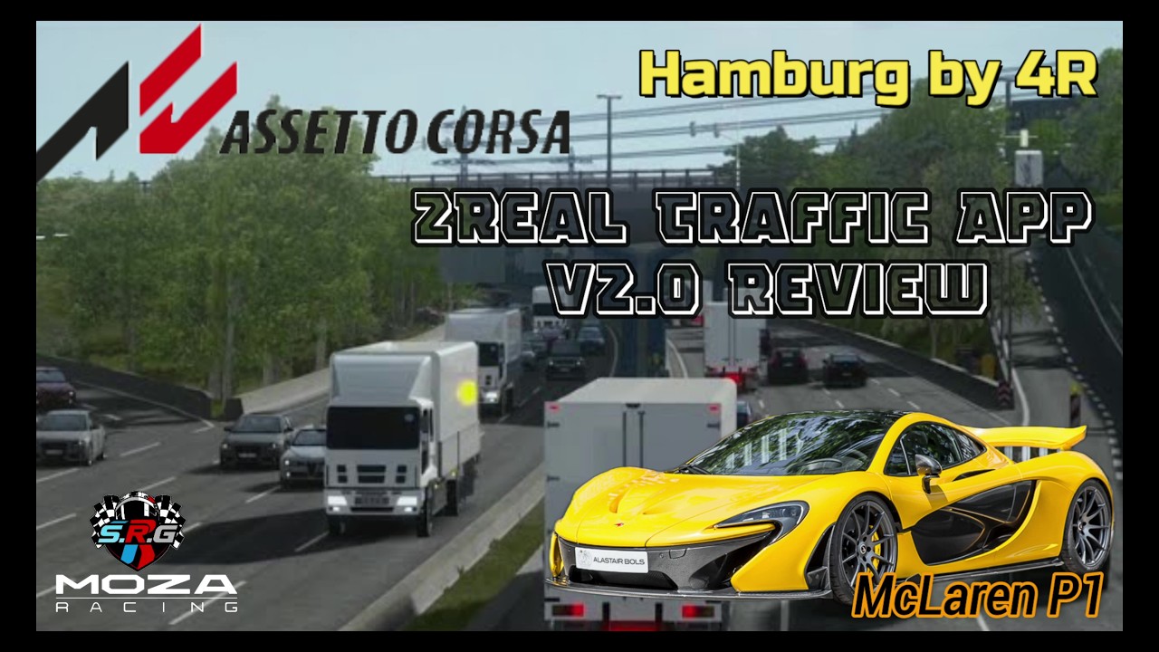 2Real Traffic App v2 0 Review, Hamburg by 4R Mod Track,  Assetto Corsa Mods, VR Sim Racing