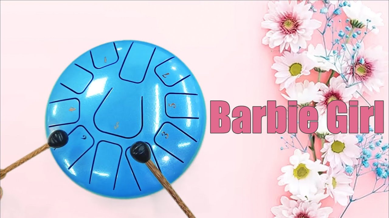 BARBIE GIRL (AQUA) - 11 note steel tongue drum / tank drum