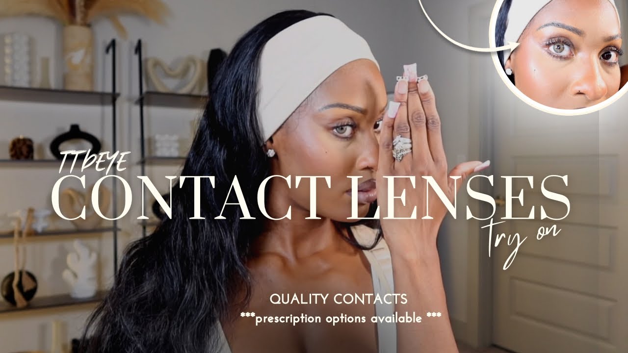THESE COLORED CONTACTS ARE SO NATURAL FROM TTDEYE !!! | CONTACT LENS TRY ON