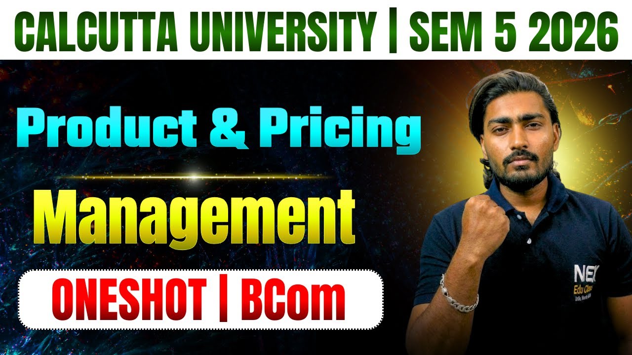 PRODUCT & PRICING MANAGEMENT | ONESHOT | BCOM SEM 5 CCF | CU