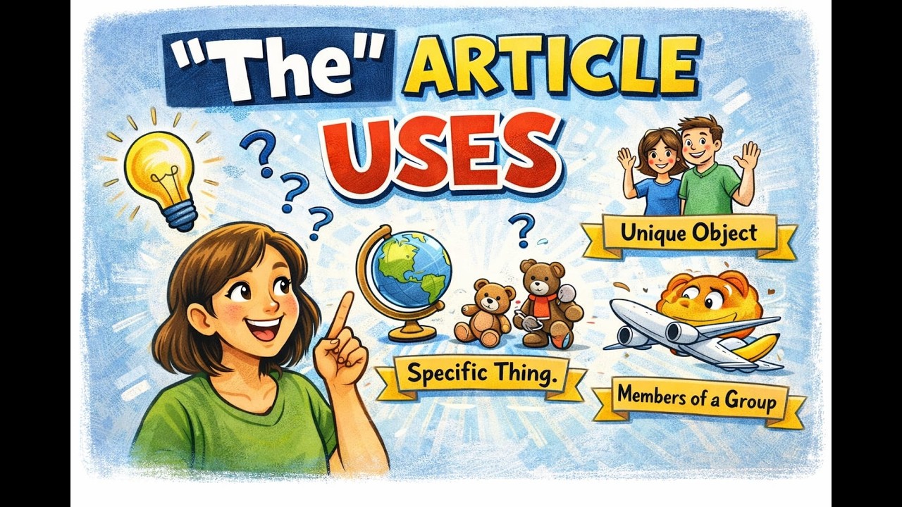 Articles in English Grammar | 'The' – Rules | Full explanation with examples and Exercise
