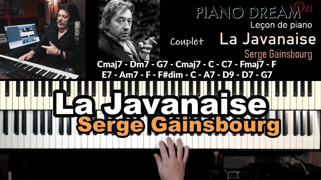La Javanaise   Serge Gainsbourg   Leçon de piano
