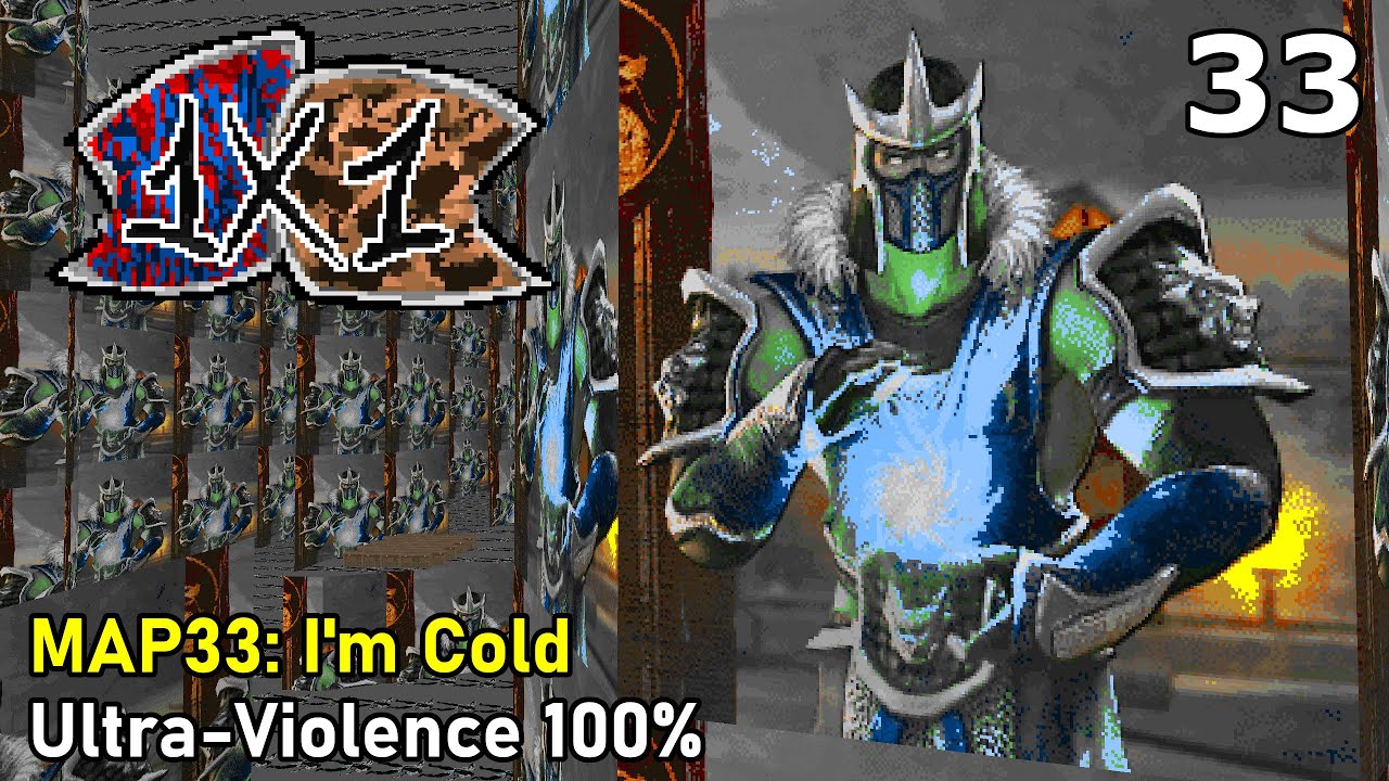 1x1 - MAP33: I'm Cold (Ultra-Violence 100%)