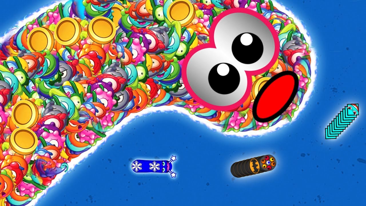 WormsZone.io Лучший профессиональный Slither Snake Top 01 Epic Worms Zoneio Лучший игровой процес...