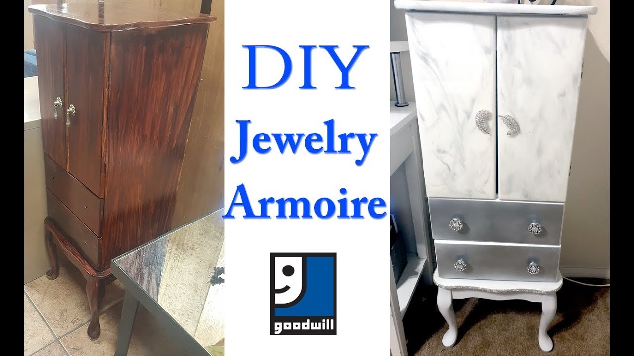 DIY Jewelry Armoire | $10 GOODWILL FIND