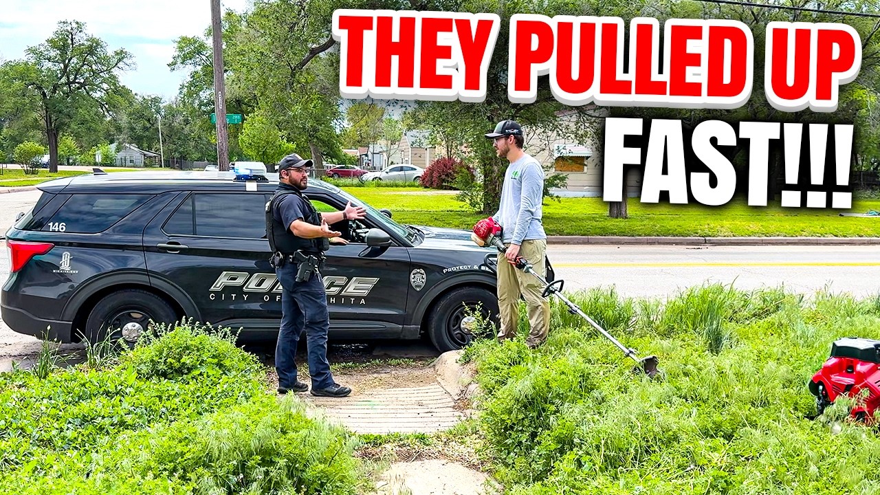 I was not expecting the POLICE to show up MID-JOB