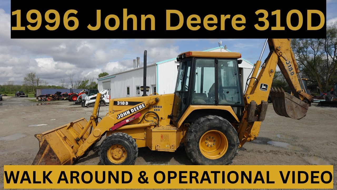1996 John Deere 310D Backhoe Walk Around & Operational Video     $26,900