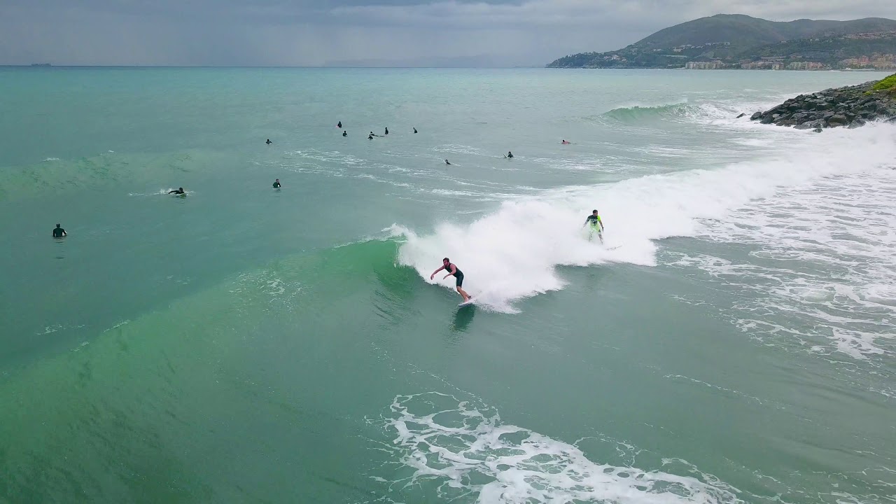 Arenzano surfing day - DJI Mavic Pro