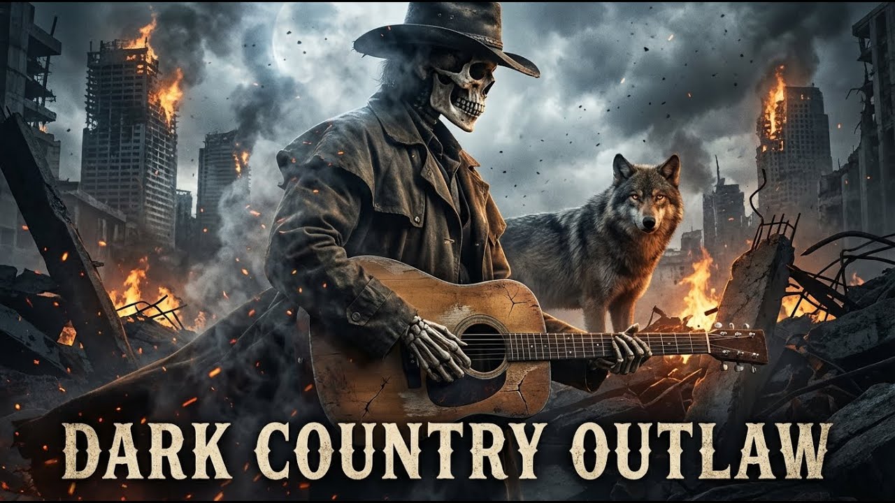 The Graves Watched in Silence 🔥 Dark Country Western Mix | Skeleton Outlaw & Wolf
