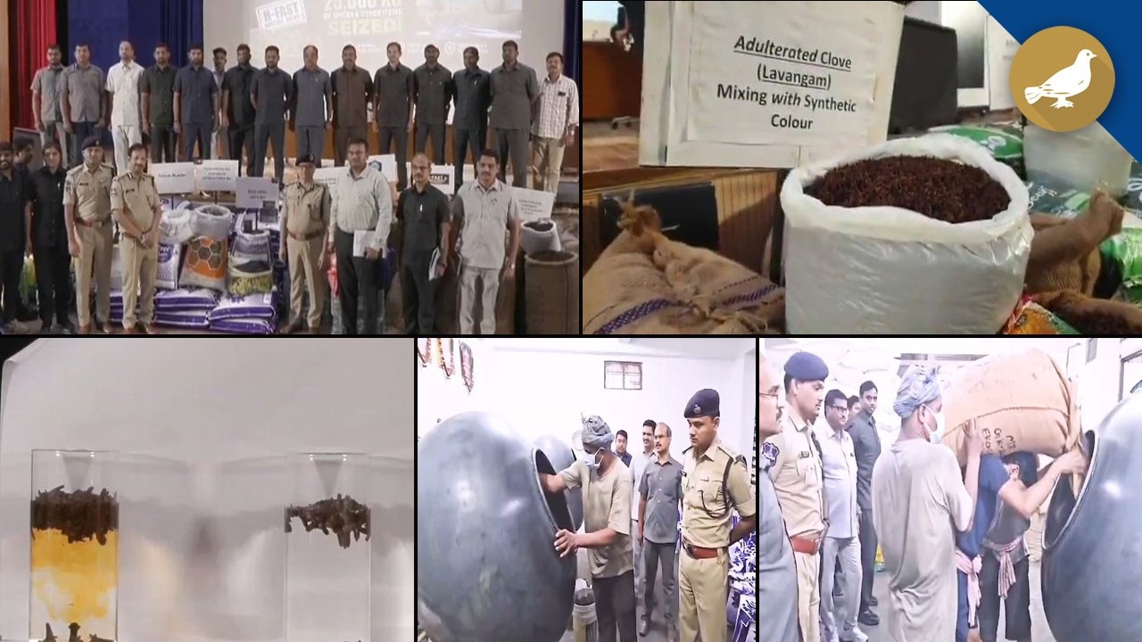 Hyderabad Police H-FAST raids uncover 25 tonnes of chemical-laced spices