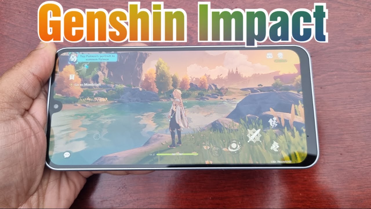 Samsung Galaxy A17 5G Genshin Impact Gameplay Custom Settings 60fps (Exynos 1330 Processor)