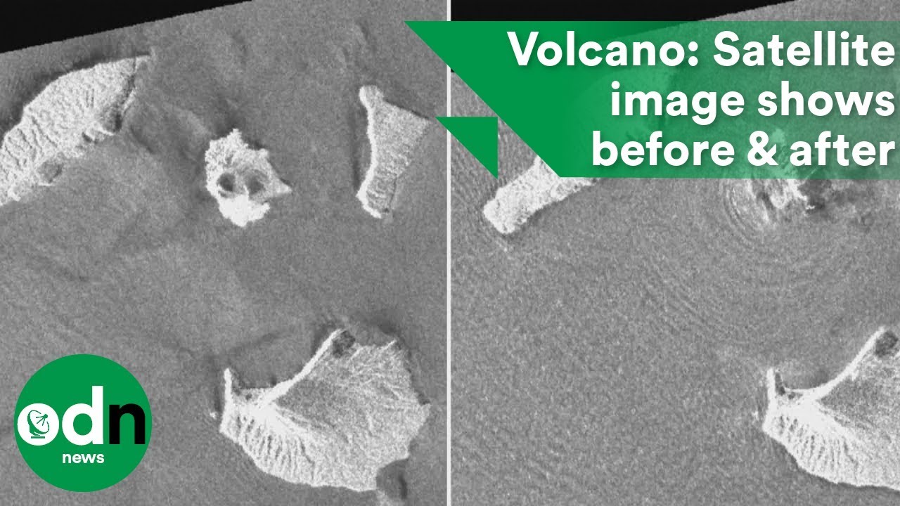 Volcano: Shocking satellite image shows before & after