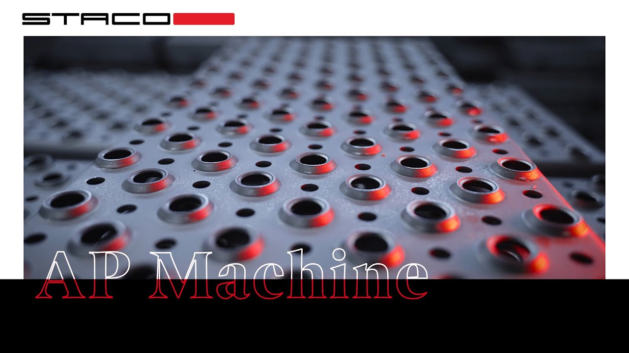 New possibilities for perforated panels - AP3 machine Staco